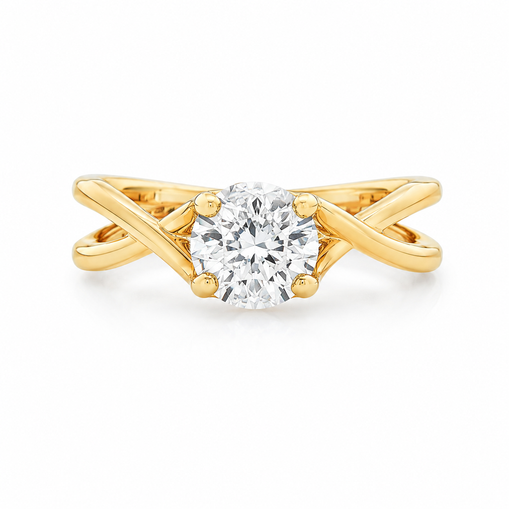 14kt Yellow Gold Diamond Solitaire Ring