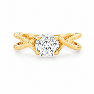 14kt Yellow Gold Diamond Solitaire Ring