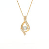 Estate 14kt Yellow Gold Diamond Pendant