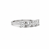 14kt White Gold Estate Five Stone Diamond Band