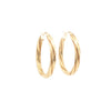 14kt Yellow Gold Estate Hoop Earrings