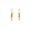 14kt Yellow Gold Estate Hoop Earrings