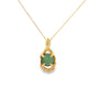14kt Yellow Gold Estate Jade Pendant