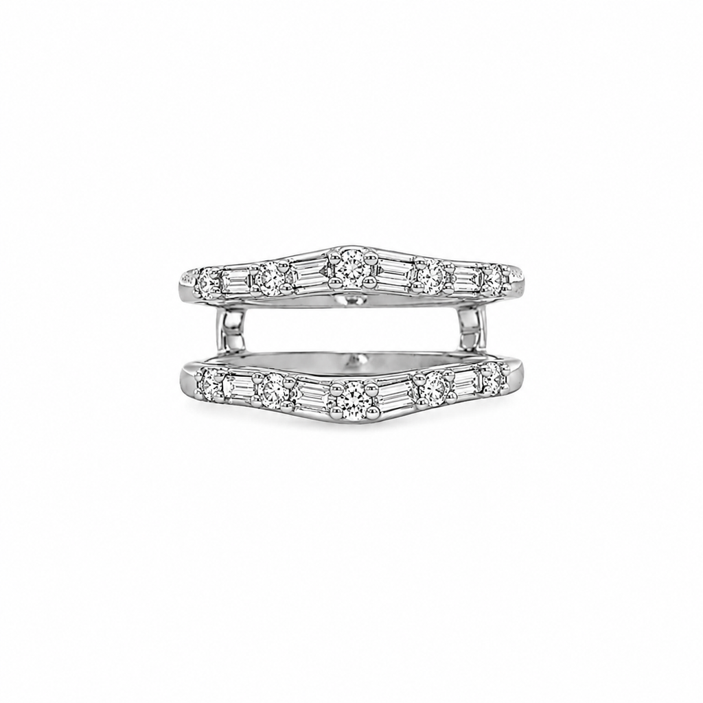 14kt White Gold Diamond Enhancer Jacket