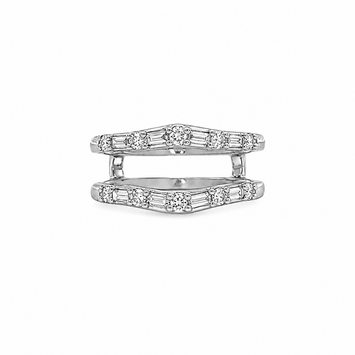 14kt White Gold Diamond Enhancer Jacket
