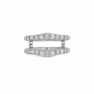 14kt White Gold Diamond Enhancer Jacket
