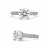 18kt White Gold Round Brilliant Diamond Engagement Ring