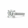 18kt White Gold Round Brilliant Diamond Engagement Ring