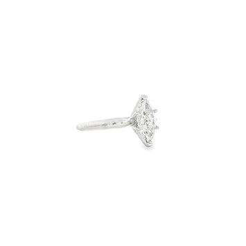 14kt White Gold Marquise Cut Diamond Engagement Ring