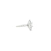 14kt White Gold Marquise Cut Diamond Engagement Ring