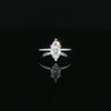14kt White Gold Marquise Cut Diamond Engagement Ring
