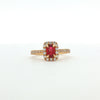 14kt Yellow Gold Ruby and Diamond Ring