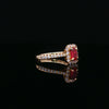 14kt Yellow Gold Ruby and Diamond Ring