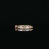 18kt Yellow Gold Round and Baguette Diamond Band