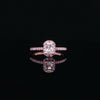 14kt Rose Gold Radiant Diamond Engagement Ring
