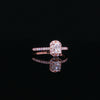 14kt Rose Gold Radiant Diamond Engagement Ring
