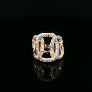 18kt Yellow Gold Diamond Fashion Ring