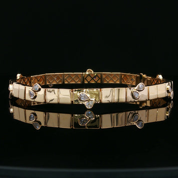 18kt Yellow Gold Diamond Bracelet