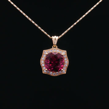 14kt Yellow Gold Rubellite Pendant (Pendant Only)