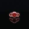 14kt Rose Gold Spessarite Garnet and Diamond Ring