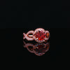 14kt Rose Gold Spessarite Garnet and Diamond Ring