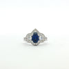 14kt White Gold Sapphire and Diamond Ring