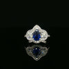 14kt White Gold Sapphire and Diamond Ring
