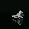 14kt White Gold Sapphire and Diamond Ring