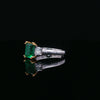 18kt Two-Toned Emerald and Diamond Ring