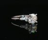 14kt White Gold Round Diamond Engagement Ring