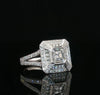 14kt White Gold Diamond Halo Ring