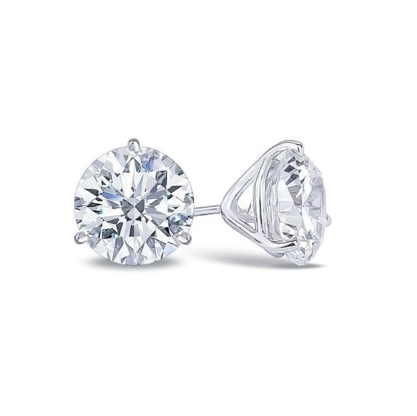 14kt White Gold Diamond Ear Studs (4.16ct tw)