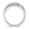 10kt White Gold Diamond Trio Gents Band (0.35ct Tw)