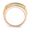 10kt Yellow & Rose Gold Diamond Gents Band (0.50ct Tw)