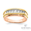 10kt Yellow & Rose Gold Diamond Gents Band (0.50ct Tw)