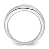 10kt White Gold 5 Diamond Gents Band (0.38ct Tw)