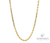 14kt Yellow Gold Diamond Cut Rope Chain (5mm)