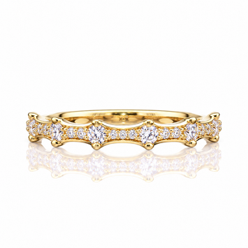 18kt Yellow Gold Diamond Band