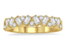 14Kt Yellow Gold Baguette & Round Diamond Band