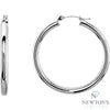 14kt White Gold Hoop Earrings (20mm)