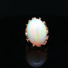 14kt Yellow Gold Opal & Diamond Statement Ring