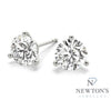 14kt White Gold Martini Ear Studs (1.90ct)