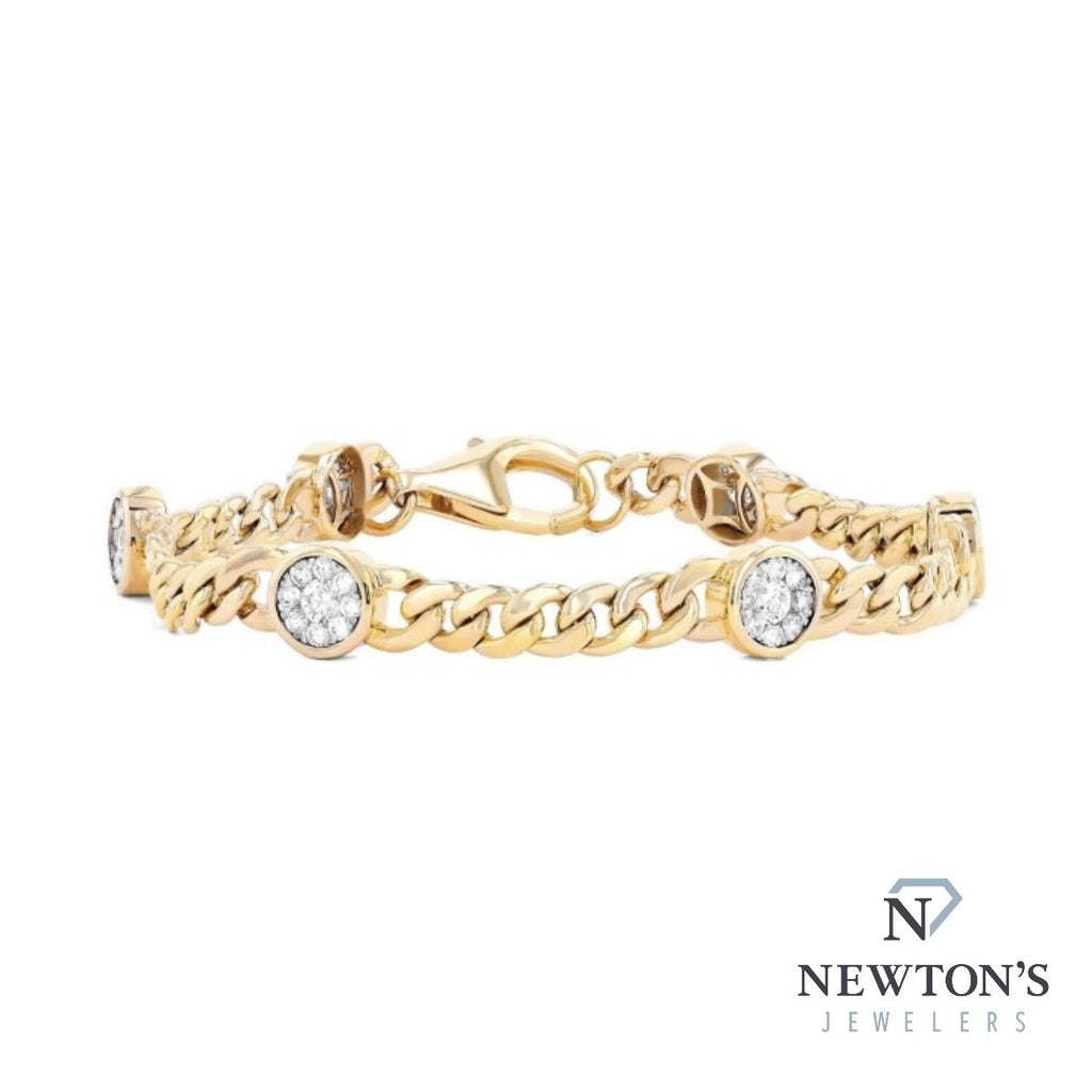 18kt Yellow Gold Couture Diamond Illusion Bracelet (1.25ct)