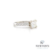 14kt White Gold Princess Cut Diamond Engagement Ring (1.70ct)