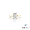 14kt Yellow Gold Emerald Cut Diamond Engagement Ring (1.70ct)
