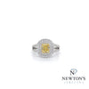 18kt White Gold Fancy Yellow Diamond Fashion Ring (1.86ct TW)