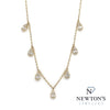 10kt Yellow Gold Diamond 'Teardrop' Necklace (0.30ct)