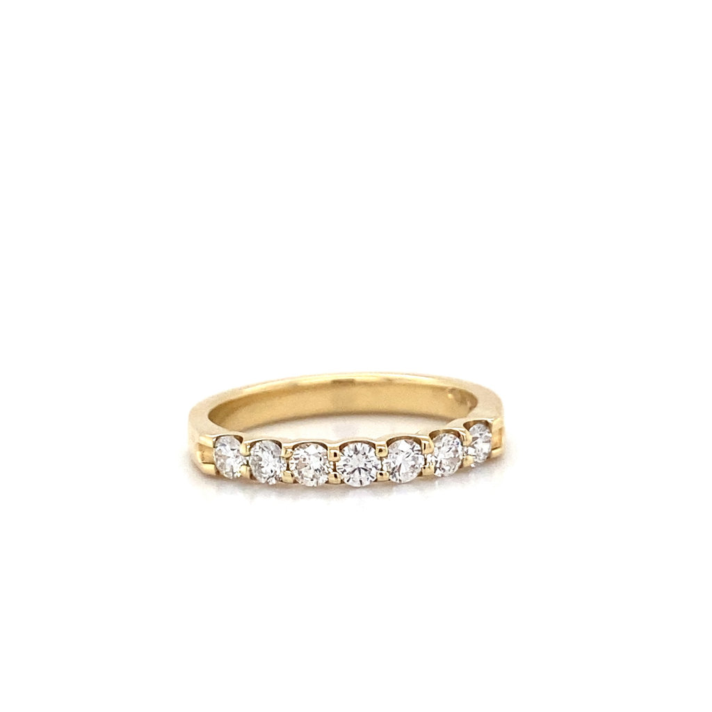 14kt Yellow Gold Diamond Stackable Band