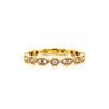 14kt Yellow Gold Diamond Stackable Band