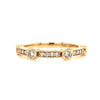 14kt Yellow Gold Diamond Stackable